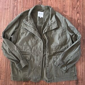 Madewell Jacket Womens Sz XXL Military Olive Green utility Cargo